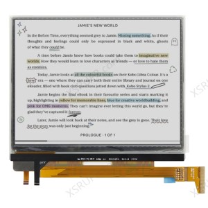 New EC070KH2 7" E Ink Kaleido 3 Color ePaper Display For KOBO LIBRA COLOR N428 E-reader screen