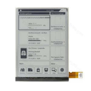 New 6-inch LCD Display ED060SCE with Backlight Screen For Wolder Mibuk Ilusion E-Book Readers Display Replacement