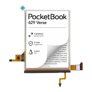 New 6 Inch 34pin ED060XCH 1024X758 Eink Carta For POCKETBOOK 629 Verse LCD Display