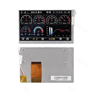 G070Y2-T02 7 Inch TFT LCD Display 800×480 Wide Temperature RGB TTL Screen for Automotive & Industrial Use