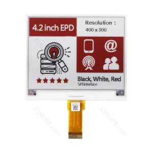 HINK-E042A48-A1 4.2 inch 24PIN SPI Red White Black Eink E-Paper LCD Display Screen 400x300
