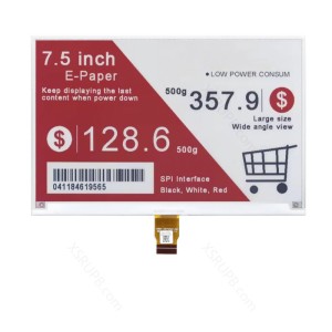 HINK-E075A22-A0 7.5inch 800x480 e-Paper E-ink raw Display Red Black White
